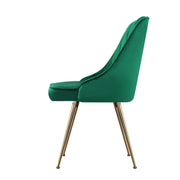 Merritt Velvet Dining Chair Set of 2 – Green