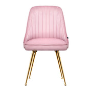 Merritt Velvet Dining Chair Set of 2 – Pink