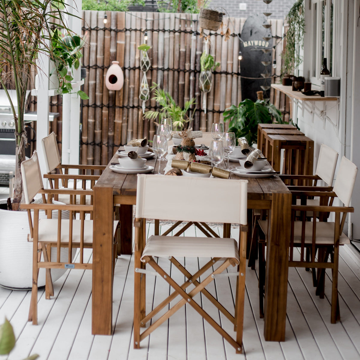 Directors Dining Set – Natural