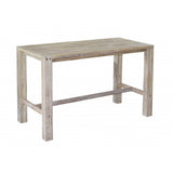 Sturdy 1.8 Metre Bar Table Grey Brush Finish