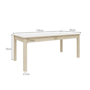 Jooyes Wooden Dining Table – White