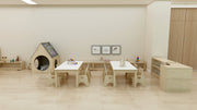 Jooyes Wooden Dining Table – White