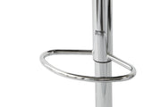 Cadence PU Leather Gas-Lift Swivel Bar Stool – White