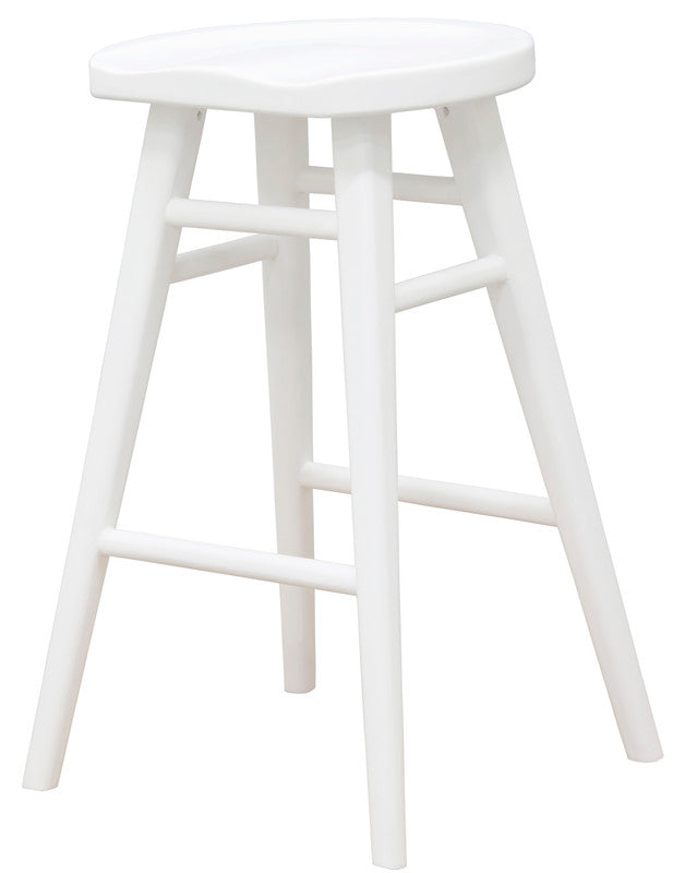 Scandinavian Bar Stool – White