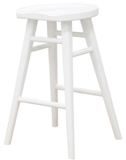 Scandinavian Bar Stool – White