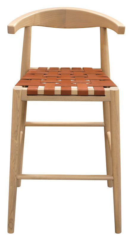 Oak Bar Stool Set of 2 – Natural