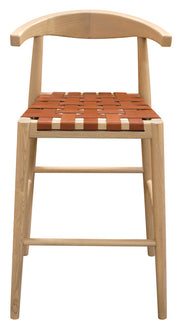Oak Bar Stool Set of 2 – Natural