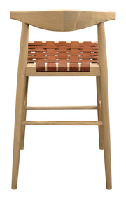 Oak Bar Stool Set of 2 – Natural