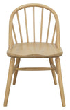 Vera Solid Oak Dining Chair - Set of 2 (Natural)