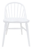 Vera Solid Oak Dining Chair - Set of 2 (White)