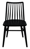 Riviera Solid Oak Dining Chair - Set of 2 (Black)