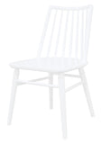 Riviera Solid Oak Dining Chair - Set of 2 (White)