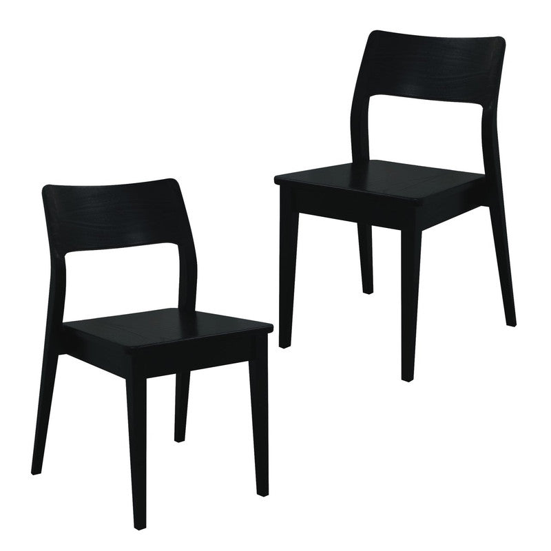Providence Dining Chair Set of 2 – Black