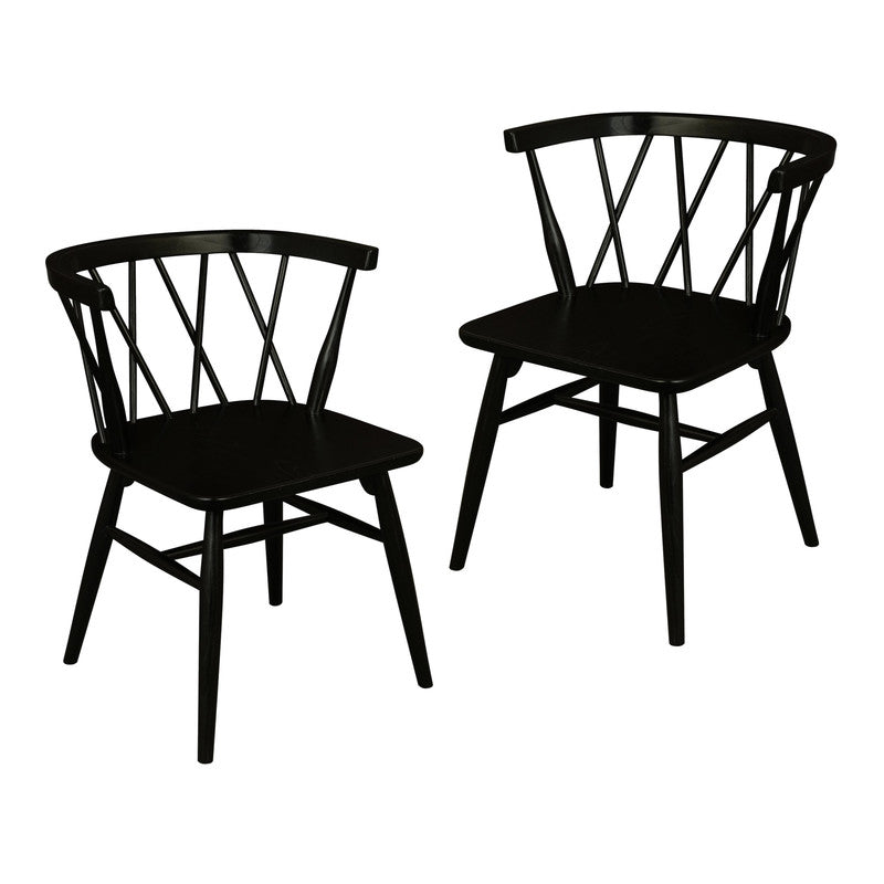 Sierra Dining Chair Set of 2 – Black