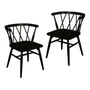 Sierra Dining Chair Set of 2 – Black