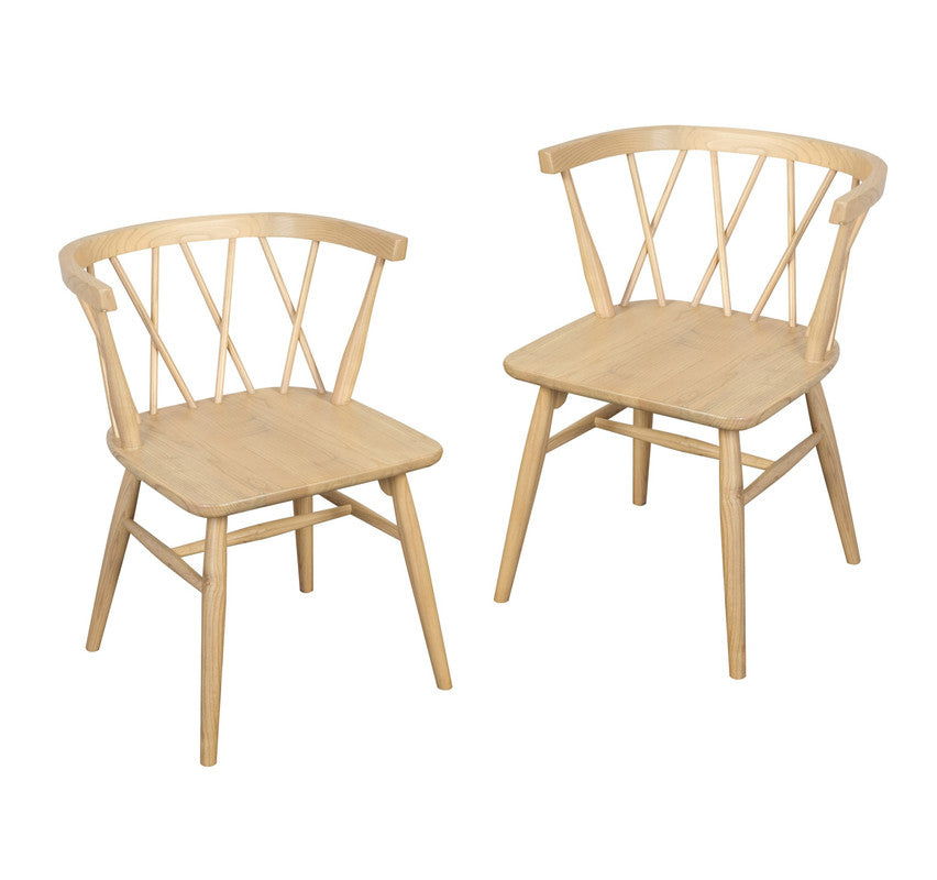 Sierra Dining Chair Set of 2 – Natural