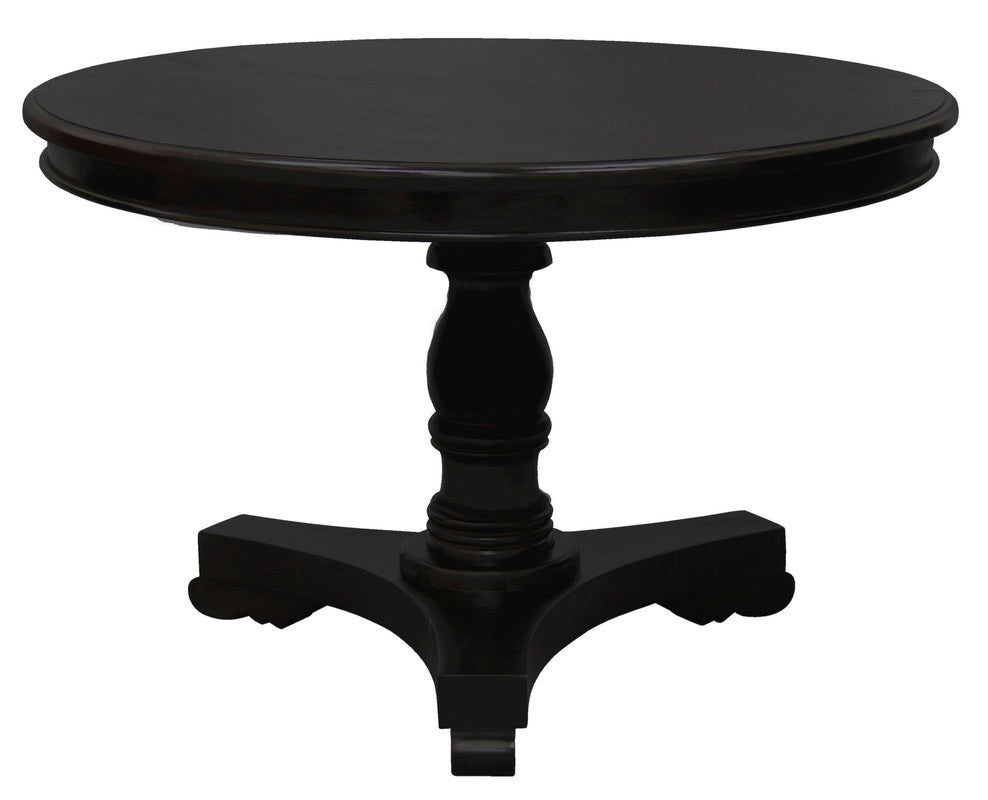 Tasmania Round Dining Table – Chocolate, 120 cm