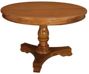 Tasmania Round Dining Table – Light Pecan, 120 cm