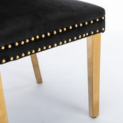 Darcy Velvet Dining Chair Set of 6 – Black