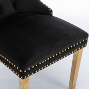 Darcy Velvet Dining Chair Set of 6 – Black