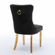 Darcy Velvet Dining Chair Set of 8 – Black