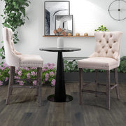 Fenton Velvet Bar Stool Set of 6 – Beige