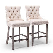 Fenton Velvet Bar Stool Set of 2
