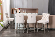 Fenton Velvet Bar Stool Set of 2