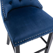 Finch Velvet Bar Stool Set of 4 – Blue