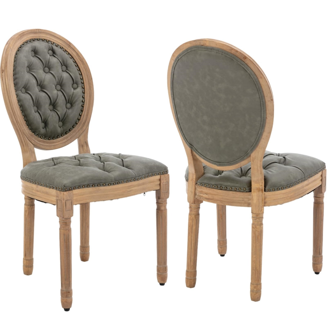 Aaden PU Leather Dining Chair – Green