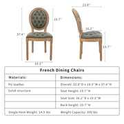 Aaden PU Leather Dining Chair – Green