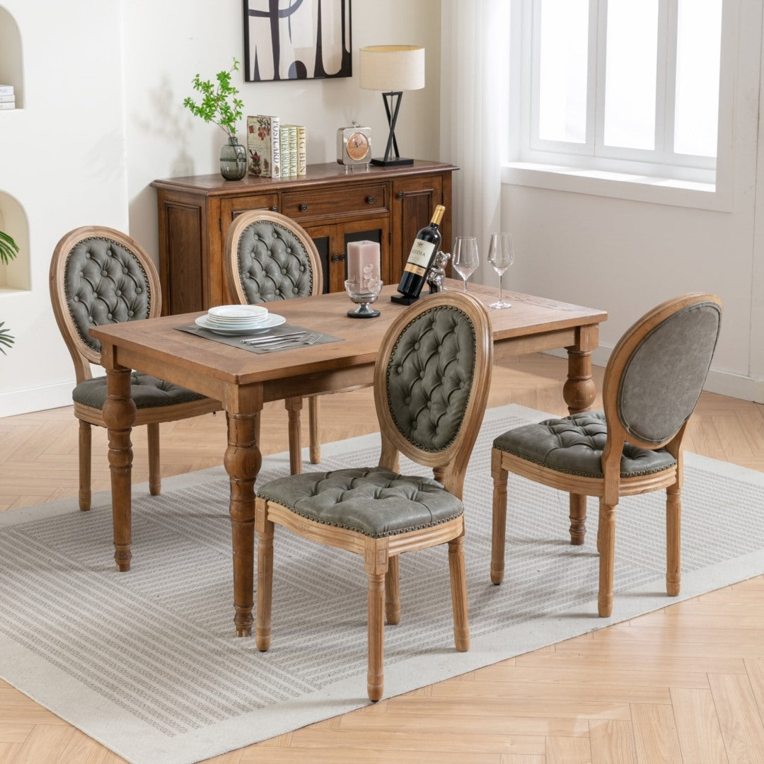 Aaden PU Leather Dining Chair – Green