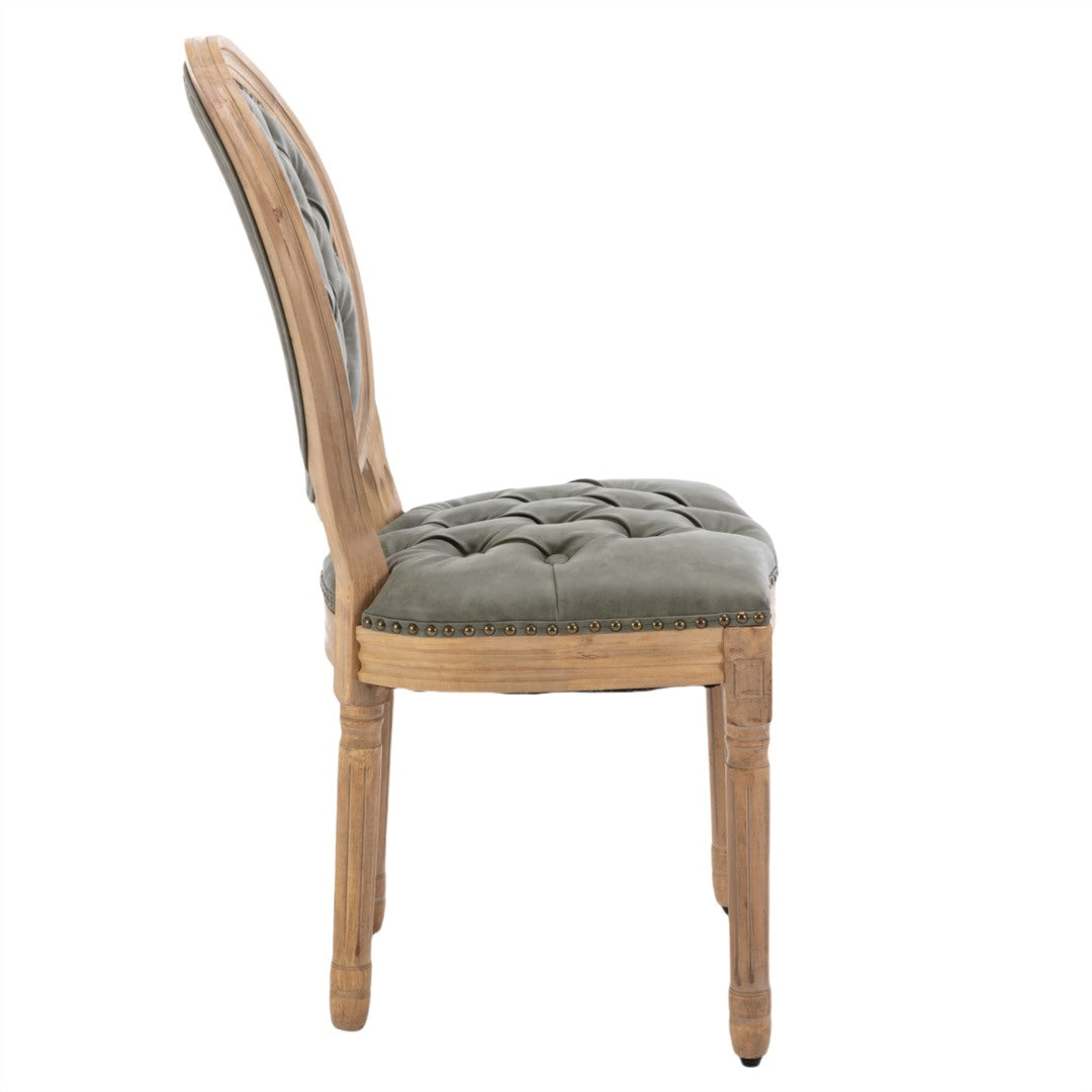 Aaden PU Leather Dining Chair – Green