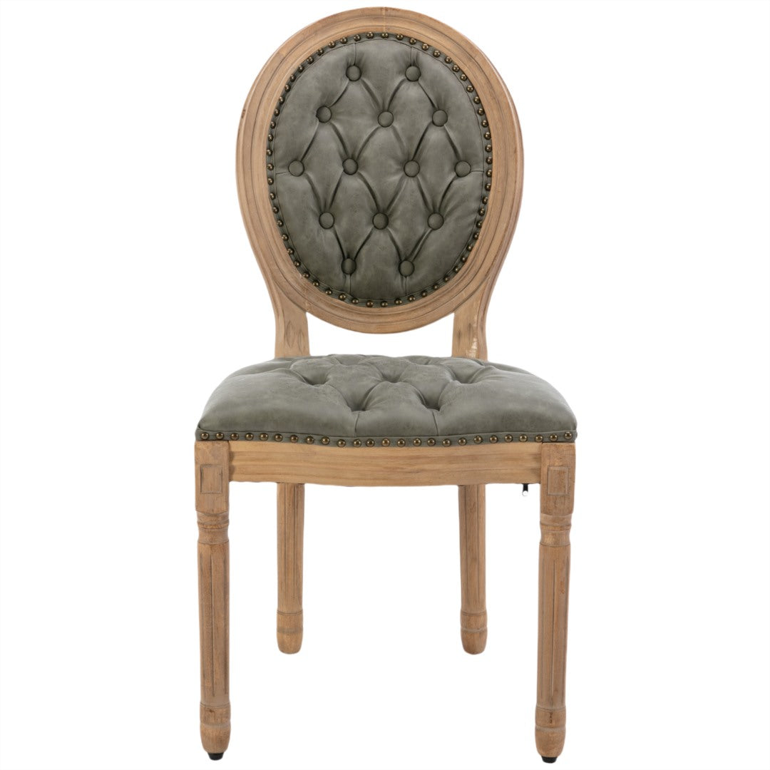 Aaden PU Leather Dining Chair – Green