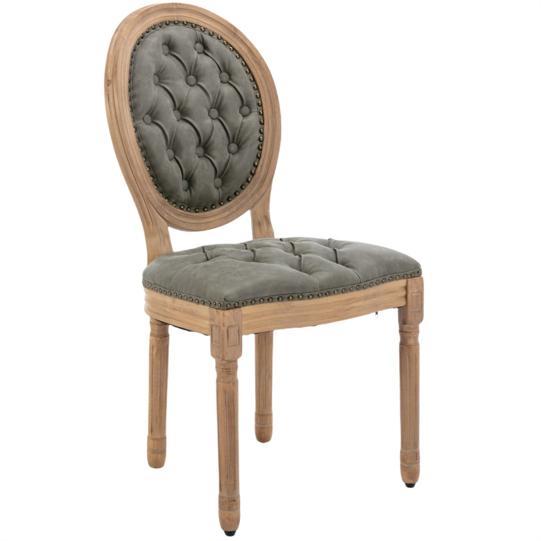 Aaden PU Leather Dining Chair – Green