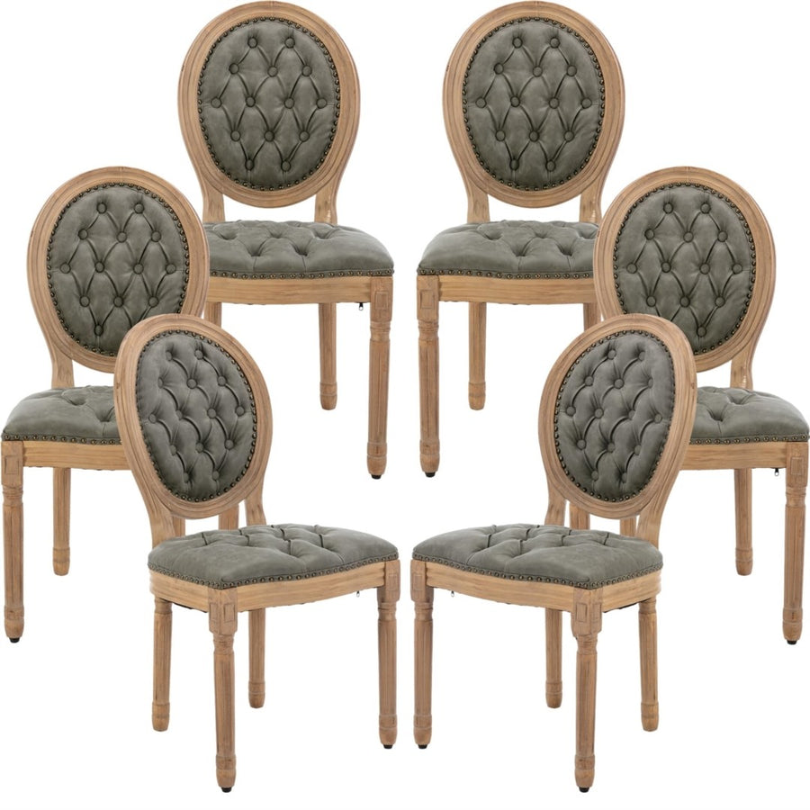 Aaden Synthetic Leather Dining Chair – Green