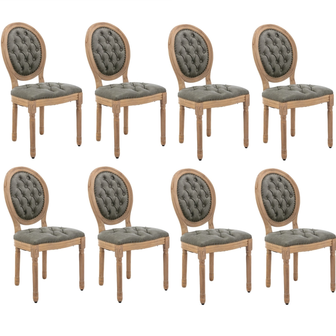 Aaden Synthetic Leather Dining Chair – Green
