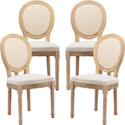 Aaden Rattan Dining Chair – Beige