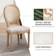 Aaden Rattan Dining Chair – Beige