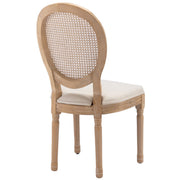 Aaden Rattan Dining Chair – Beige