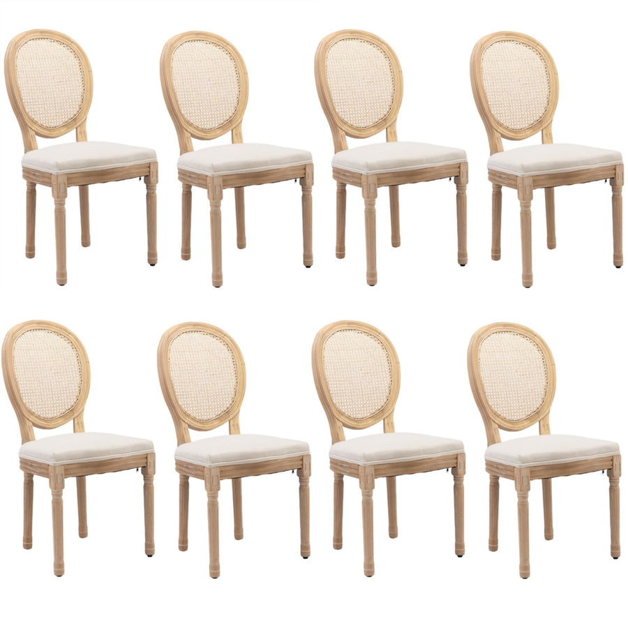 Aaden Rattan Dining Chair – Beige