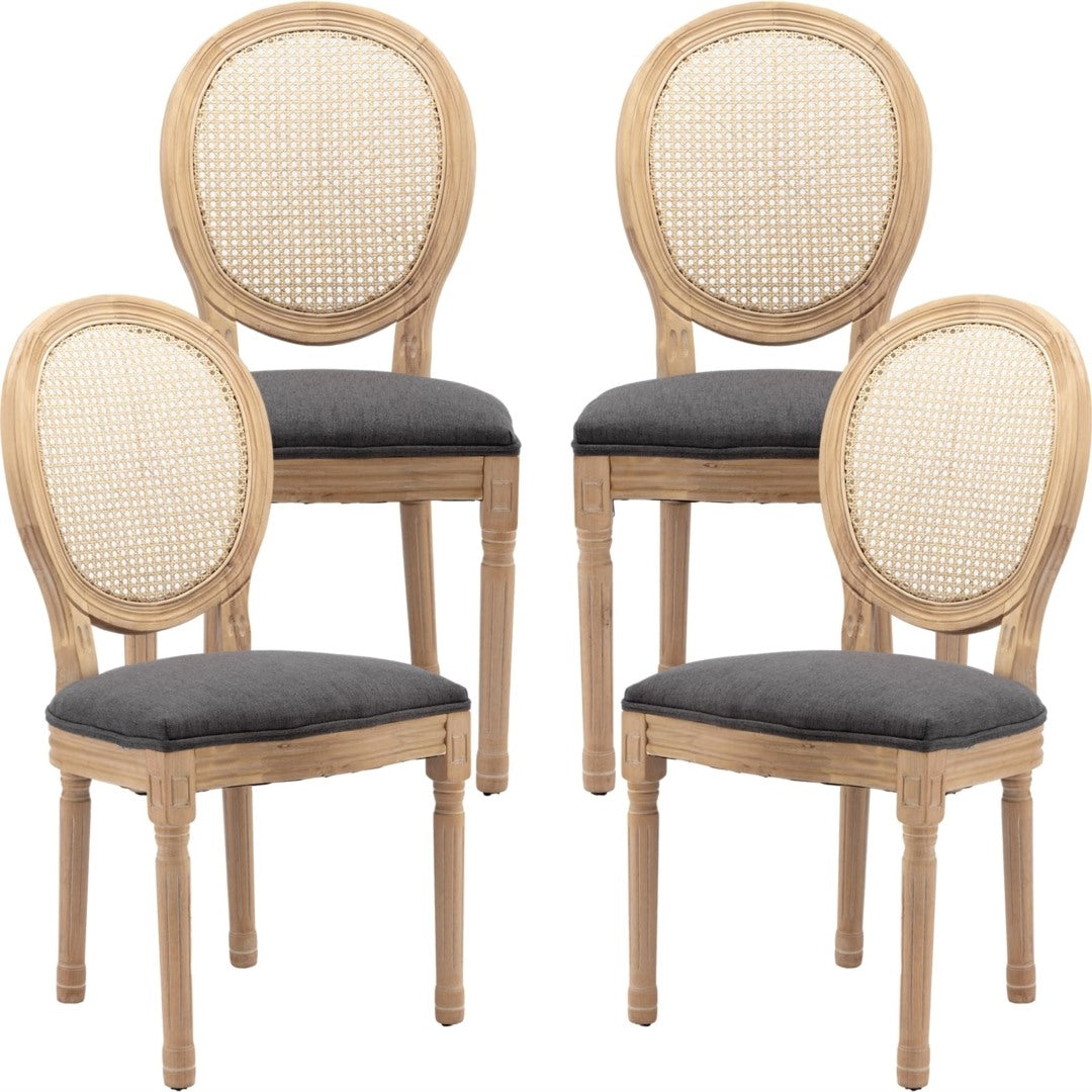 Aaden Fabric Dining Chair – Grey