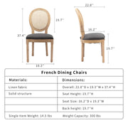 Aaden Fabric Dining Chair – Grey