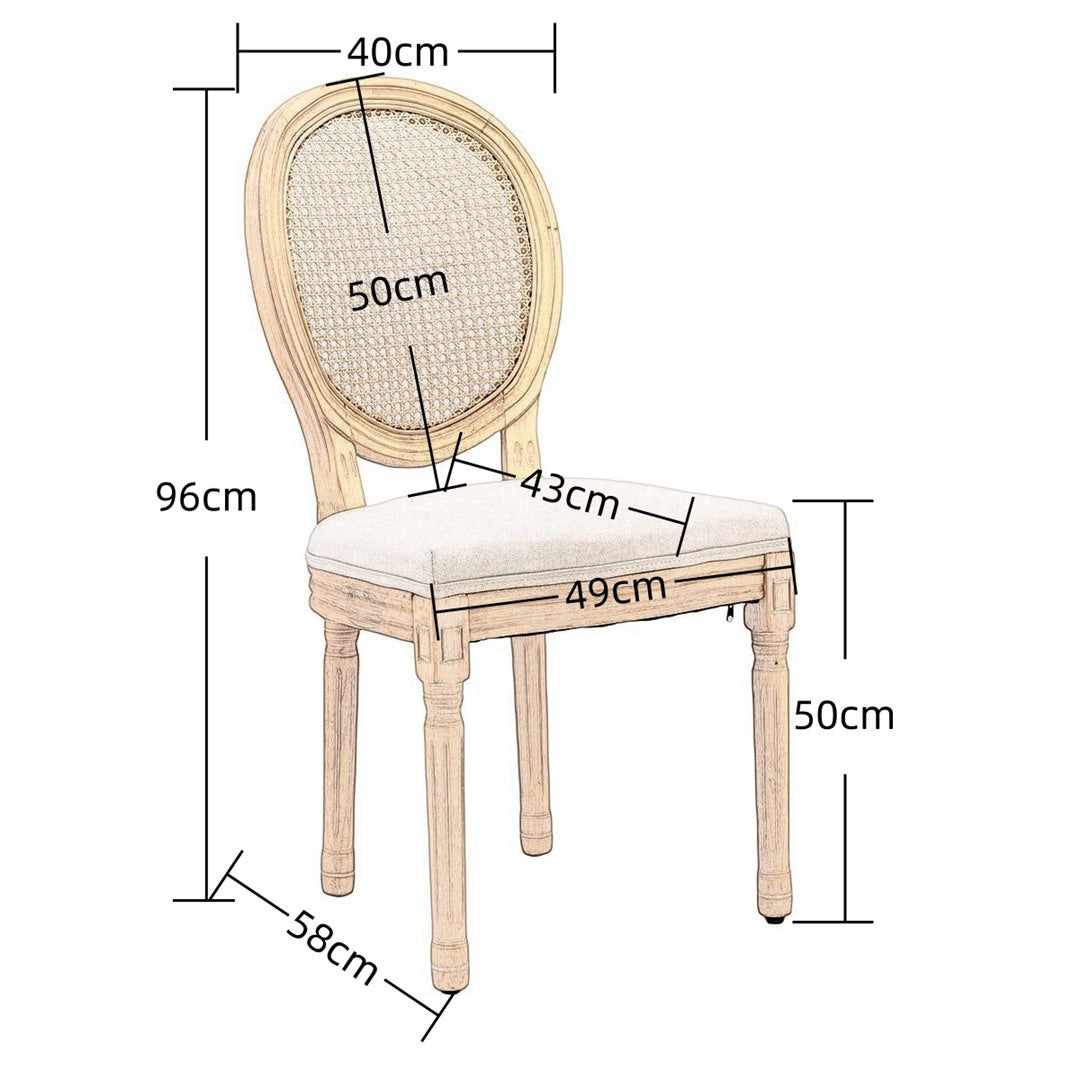 Aaden Fabric Dining Chair – Grey
