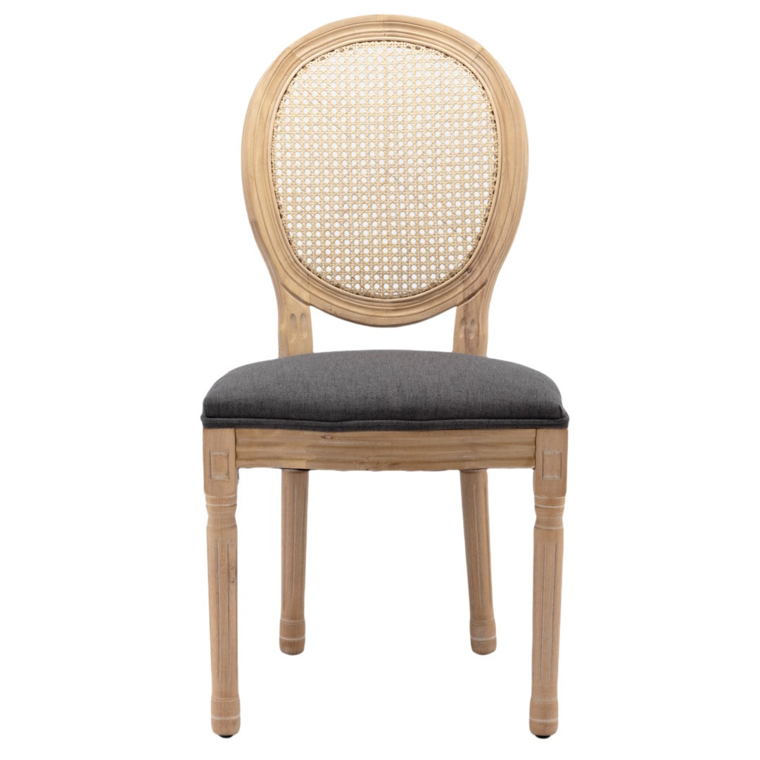 Aaden Fabric Dining Chair – Grey