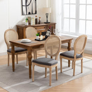 Aaden Rattan Dining Chair – Grey