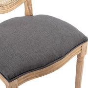 Aaden Rattan Dining Chair – Grey