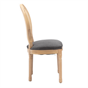 Aaden Rattan Dining Chair – Grey