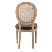 Aaden Rattan Dining Chair – Grey