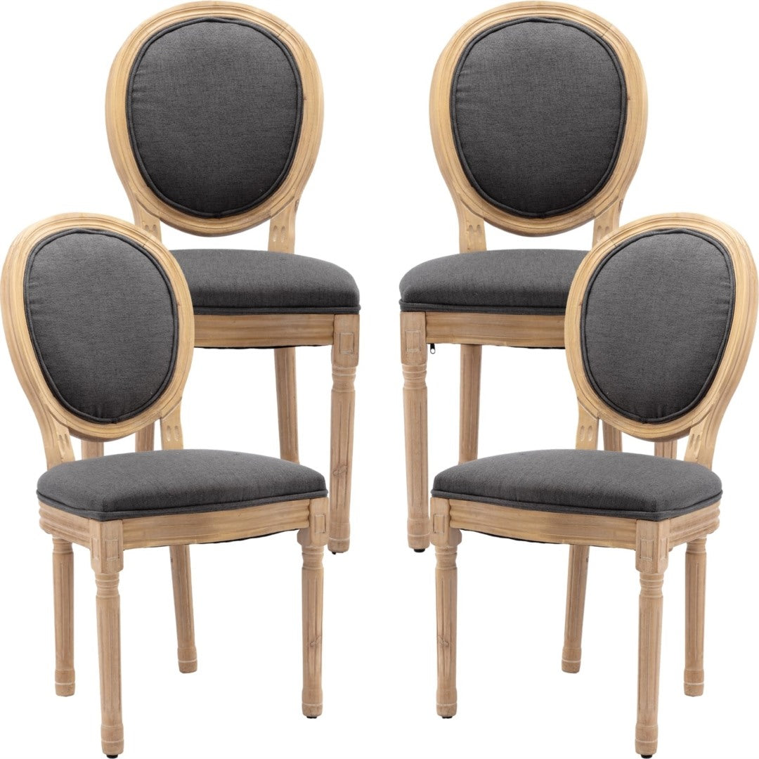 Aaden Fabric Dining Chair – Grey